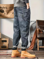 Men's Multi-Pocket Denim Pants