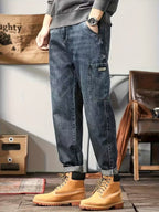 Men's Multi-Pocket Denim Pants