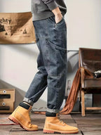 Men's Multi-Pocket Denim Pants