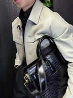 Men's Zip-Up Jacket with Convertible Collar